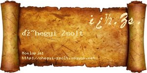 Óhegyi Zsolt névjegykártya