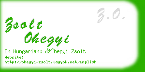 zsolt ohegyi business card